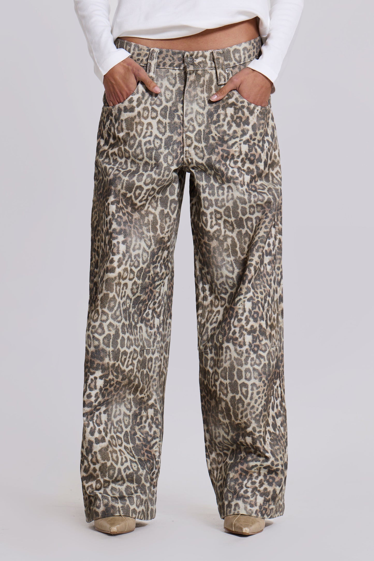 Leopard Fade Jeans